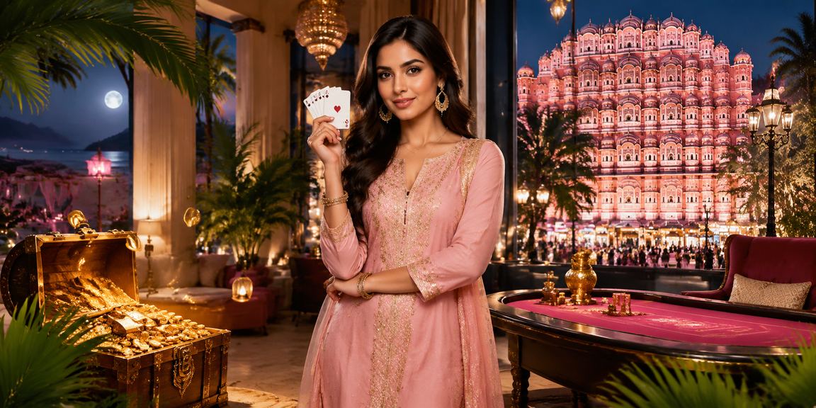 Jaipur Hawa Mahal with rummy game theme